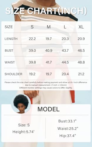 Image of Moreone Womens Sweater Vest Cap Sleeve Crew Neck Sleeveless Casual Ribbed Knit Cropped Pullover Tank Tops
