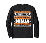 Kachelofenbauer lustiger Spruch Ninja Beruf Kachelofenbauer Langarmshirt