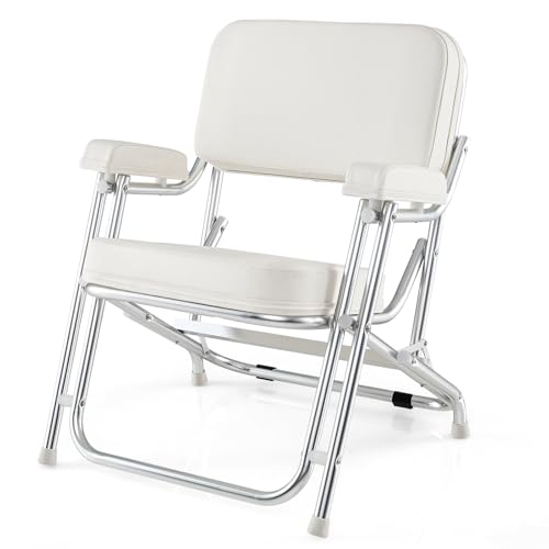 ~Multi-scenario applicabile~ Questo lettino non è adatto solo per l'uso in barca, ma anche per campeggio, barbecue in campagna, feste all'aperto e molte altre occasioni. Il design del poggiapiedi antiscivolo può aumentare efficacemente la stabilità della sedia, consentendo di sedersi più comodamente.