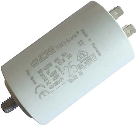 Permanent Capacitor for Engines with Terminals 25 µF