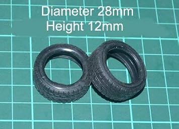 Hockus Accessories 20PCS RC Tugboat Anti-Collision Tires Diameter 18mm/28mm Miniature Wheel Mircro Simulated Tyres Decoration Parts for Boat Model - (Color: D28xH12mm)