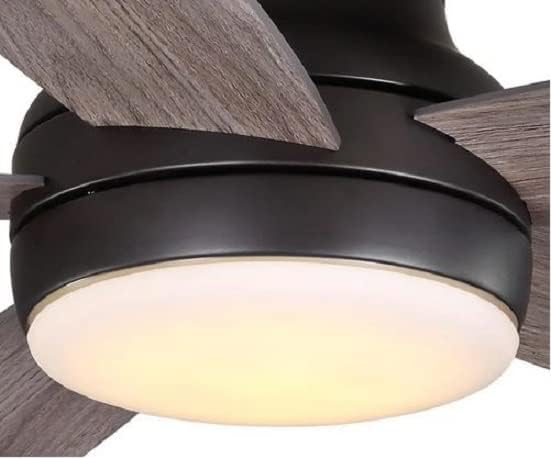 HDC Ashby Park 52 in. White Color Changing Integrated LED Bronze Ceiling Fan with Light Kit and Remote Control