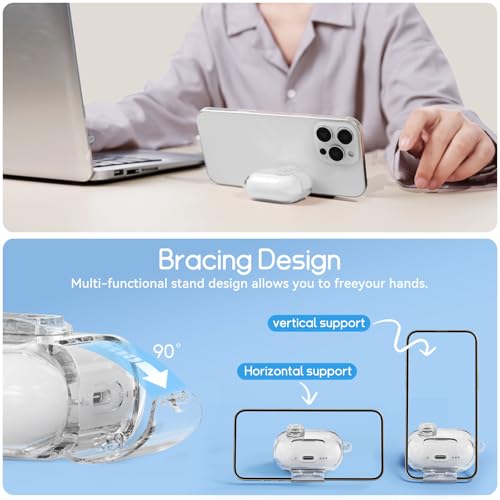 Image of for AirPods Pro 3 Case 2025 with Safety Lock,Clear White