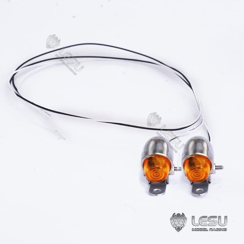 1Pair Metal Led Side Lamp Light for 1/14 Rc Tractor Truck Dumper Trailer