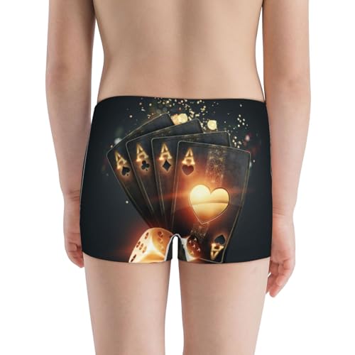 Boys' Cotton Boxer Brief Soft Underwear-Creative Poker3