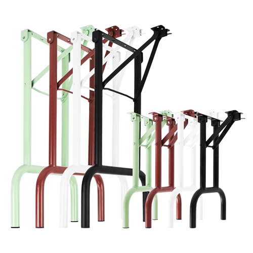 Natural Goods Berlin 2X Bankbeine Metall Weiß für Bierzeltgarnitur klappbar (43 cm x 23 cm) - Bankfüße für Bierbank - Bankkufen Outdoor Bierbankgarnitur - Bankgestell Garten, Terrasse & Camping