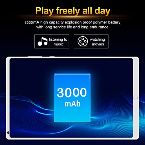 Tablet Android, Tablets de tela IPS de 8 polegadas 1920x1200, 1 GB de RAM 16 GB ROM Tablet Android 5