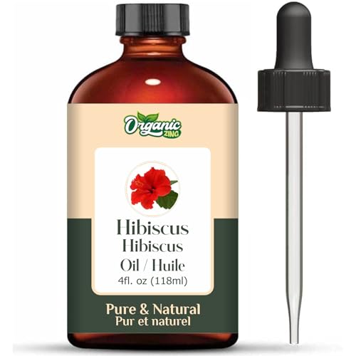 Image of Organic Zing Hibiscus (Rosa sinensis) Oil | Pure & Natural Essential Oil for Skincare, Hair Care & Massage- 30ml /1.01fl oz