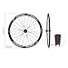 Road Bike Wheelset 700C Quick Release Rim Brake 40 MM Aluminum Alloy Rim 20/24H Hub for 8 9 10 11 Speed Wheelset(Pink)