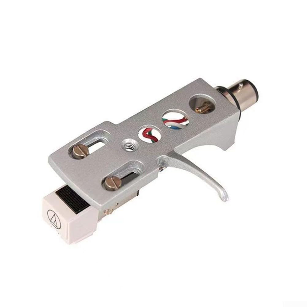 MM - Cartuccia Phono per AT3600L con ago diamantato, Cantilever in fibra di carbonio, risposta 20Hz-20kHz, supporto da 13 mm per giradischi LP, nero (nero)