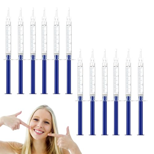 12 PCS Teeth Whitening Gel Refills 3ml Boutique Whitening Gel for a Brighter Smile