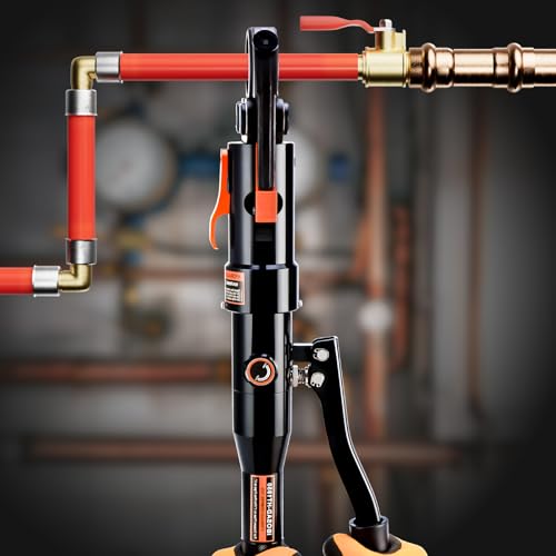 IBOSAD Copper Tube Fittings Hydraulic Pex Pipe Crimping Tools Press Crimper Pressing Pliers for Copper 1/2",3/4" and 1" and F877 Stainless PEX Press Sleeves 1/2",3/4" and 1",Suit for Tee Fitting - Image 5