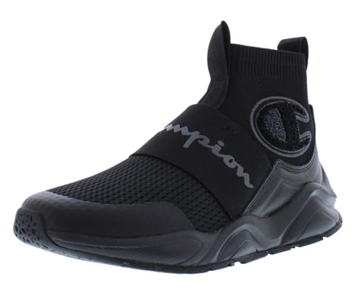 Champion Rally Pro Sneaker, Black/Stealth, 2 US Unisex Little Kid