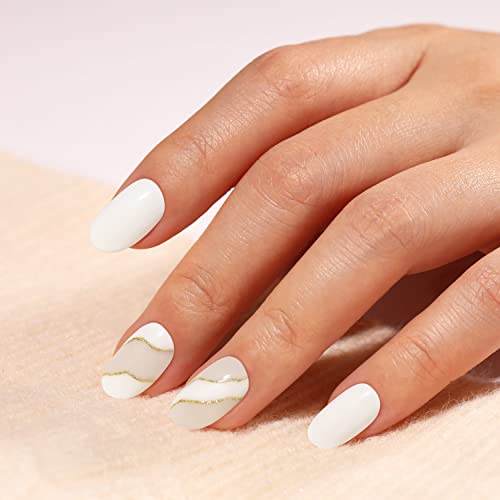 Bluesky Gel Nail Polish, Ridge Filler Base Coat, MB10, White, 10ml, Gel Nagellack Rillenfüllender Glatt Grundlack Weiß (Härtung unter UV-LED-Lampe erforderlich), 10 ml