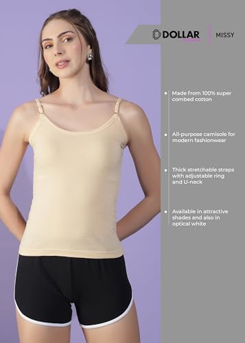Image of Dollar Missy Pack of 1 Women's Combed Cotton super combed cotton Camisole