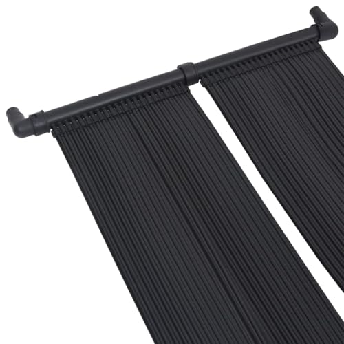 Gecheer Pannelli Solari per Riscaldamento Piscina, Riscaldatore Solare per Acqua Piscina 80 x 310 cm in Polietilene con 4 Pannelli da 34 cm, Tubo da 32 mm/38 mm, per Piscine Domestiche