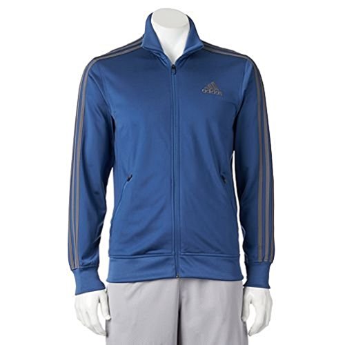 Veste de survêtement adidas F14 Post Game pour homme en bleu et gris taille S