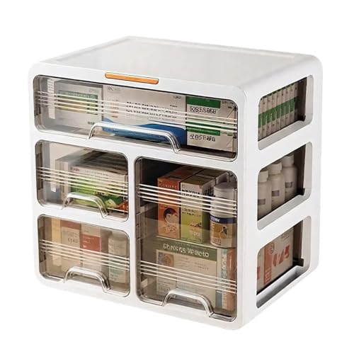 Boîte de rangement de médicaments contre la poussière avec tiroir de tri