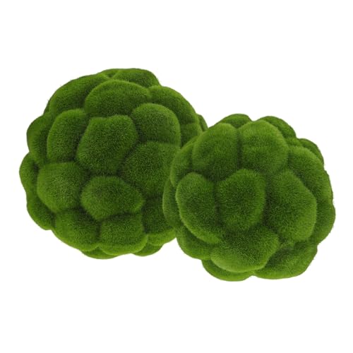 Ciieeo 2Pcs Faux Balls Decorative Topiary Orbs for Wedding Garden and Realistic Centerpieces for Floral Arrangements and Landscaping
