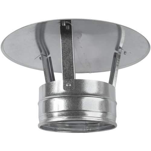 Chapeau de cheminée en acier galvanisé haut de gamme 150 mm - 7
