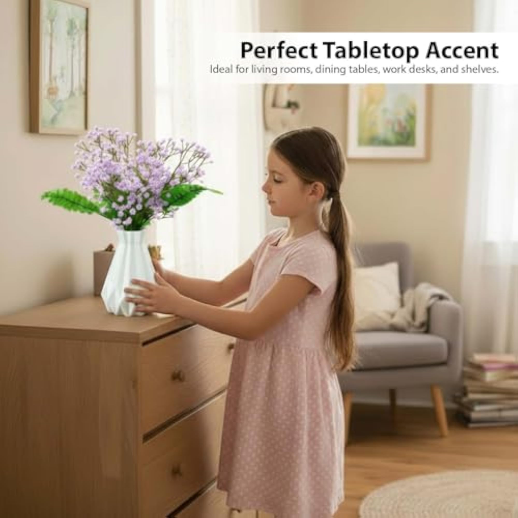 Artificial Flowers with Majesty Vase 45cm Approx