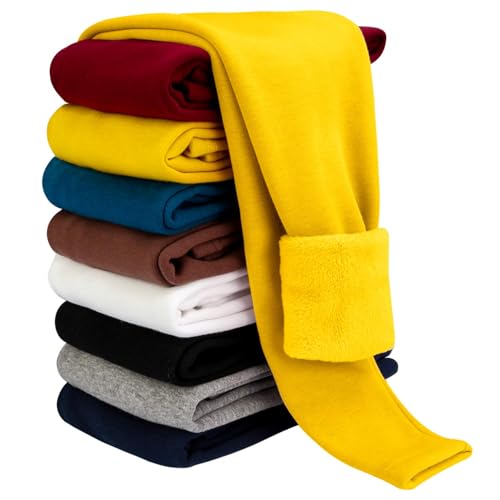 Girls' Fleece Lined Leggings Cotton Kids Thick Warm Pants 2-13 Years2