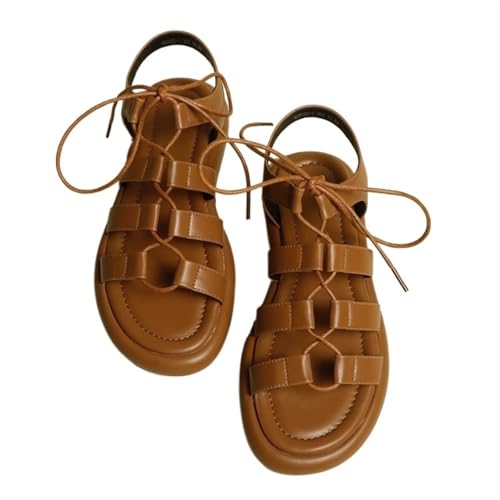 Womens Sandals Thick-soled Roman sandals for women summer retro versatile French straps beach casual beach shoes4