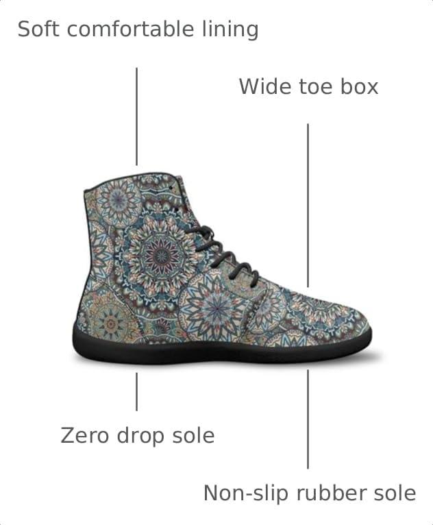 Image of Binienty Zero Drop Sole Barefoot Men's Women's PU Leather Flat Minimalist Barefoot Sneakers Athletic Shoes Waterproof