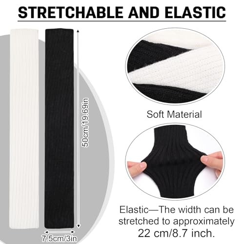 Jspupifip Ballet Leg Warmers for Women 4 Pairs, Y2K Leg Warmers Ribbed Knitted Kawaii Preppy Legwarmer Socks for Yoga Party Sports Fashion Accessories2