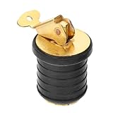 COHEALI Bouchon de Vidange pour Bateau en Laiton et Caoutchouc Noir, Accessoire Marin pour Kayak et Barque