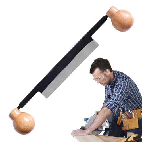 Coupe-rasage à tirage droit, outil d'élimination de l'écorce - Outil d'écorçage à double poignée pour enlever l'écorce, grattoir à bois - Outil de travail du bois grattoir à tirage droit pour le jardi