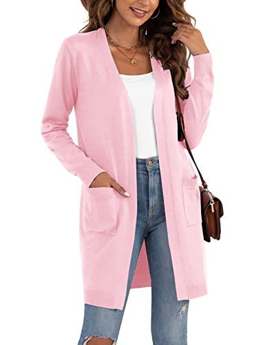 Image of VIISHOW Women's Classic Cardigans Long Sleeve Open Front Casual Knit Cardigan Sweaters Coat Soft Outwear