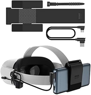 KIWI design Battery Strap Compatible with Quest 2/Quest/HTC Vive Deluxe Audio Strap Accessories VR Power Bank Fixing Strap (Power Bank Not Included)