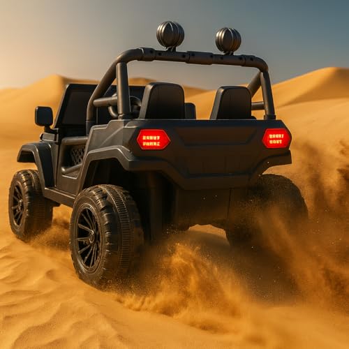Image of Kawaii Kids 12V 4x4 Battery Operated Ride-On SUV for Kids with Parent Remote Control, Bluetooth, LED Lights, Corrosion-Resistant Paint, Big Size Electric Car for Boys & Girls Age 2-8 Years