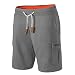 Produktbild Mount Swiss Cargo Shorts Herren I Bermuda Shorts für Herren mit 6 Taschen & Klett- BZW. Reiß-Verschluss I Freizeit Cargo Hose Herren I Größe M, Stahlgrau