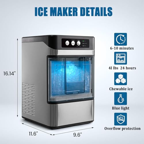 Machine à glaçons autonettoyante de comptoir pour résoudre le manque de glace - 8
