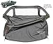 AutoBerry MGB Convertible Top with Zipper 3 Plastic Windows 1971-1980 Black Crush Grain Vinyl