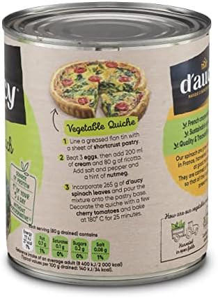 D'aucy Spinach Leaf 765 g (Pack of 6)