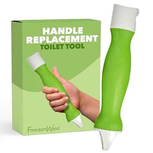 FreedomWand Toilet Tool Handle Replacement - Countoured Grip with Hanging Loop Handle for Toilet Assist Devices - Lightweight Bathroom Essentials for Men, Women, Children and Seniors, 1 Piece
