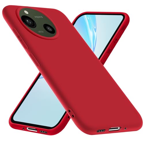 QOUNVYW 対応 AQUOS Sense9 用 ケース tpu SH-53E SHG14 SH-M29 用 カバー シリコン保護ケース 磨り表面 スマホケース スリム 薄型 ストラップホール 一体型 指紋防止 軽量 人気 アクオスセンス9 用 携帯カバ