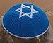 17CM 6.6Inch Star Of David Jewish Kippah Yarmulke Yarmulka Hat Cap Kippa