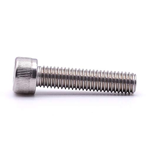 1/4-20 X 1-1/4" (3/8" To 3" Lengths Available) Socket Head Cap Screw Bolt, 304 Stainless Steel 18-8, Allen Hex Drive, Full Thread, Coarse Thread Unc 25 Pcs #TOP5