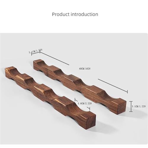 Soporte para botellas de vino de madera minimalista miniatura 2