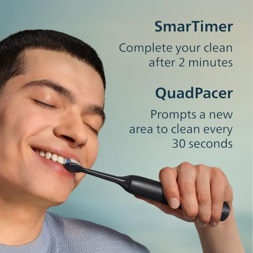 Philips Sonicare 4200 Rechargeable Electric Toothbrush 1 Brush Head Black - image 8