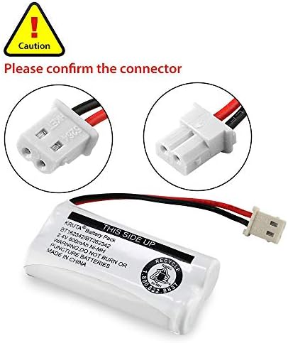 Kruta BT162342 BT262342 Cordless Phone Batteries Compatible with BT183342 BT283342 BT166342 BT266342 VTech CS6114 CS6419 CS6719 at&T EL52300 CL80111 Handset Telephone (Pack of 4) - 3
