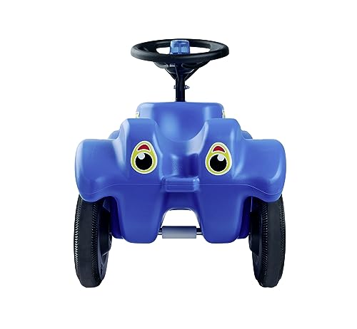 BIG-Bobby-Car Classic Police - Kinderfahrzeug mit Aufklebern im Polizei Design für Jungen und Mädchen, belastbar bis zu 50 kg, Rutschfahrzeug für Kinder ab 1 Jahr, blau – Bild 4
