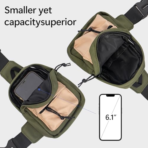 Peicees Small Crossbody Bag Purse For Men Womens Mini Sling Bag Chest Backpack Phone Holder Water-Resistant3