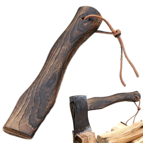 Remplacement de la poignée de hache – Poignée de hachette ergonomique, manche en bois durable pour haches | Camping et randonnée, manche de hachette solide pour couper du bois, manche de hache courte
