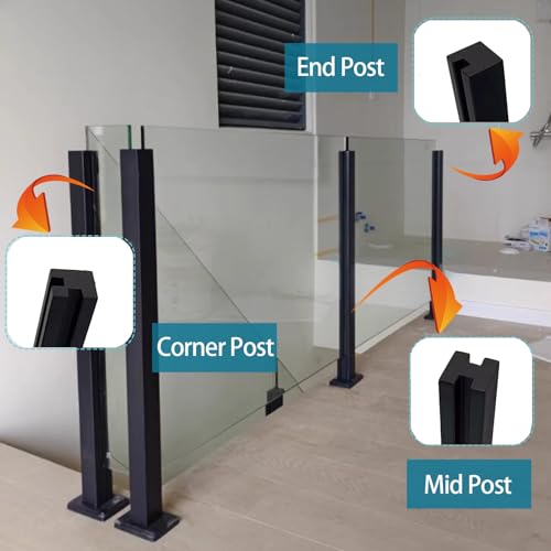 Columna de balaustre gris y elegante para la seguridad del hogar 8