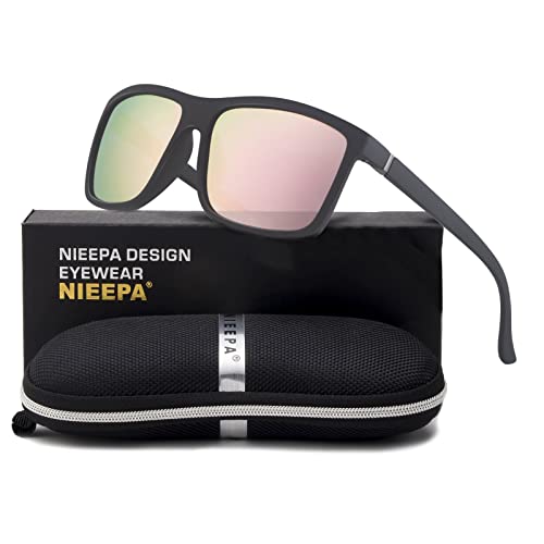 Image of Men's Sports Polarized Sunglasses Square Frame Glasses NP1007
